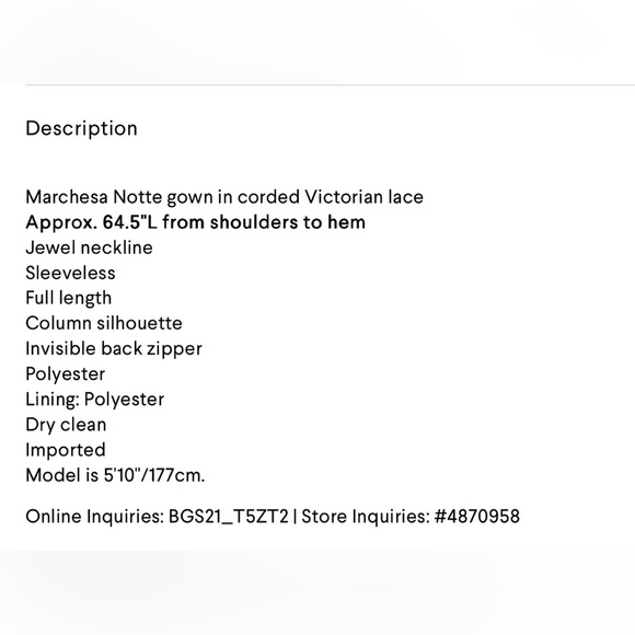 MARCHESA***Guipure Red Lace Evening Gown***US 4,6***$1095 - Picture 11 of 11